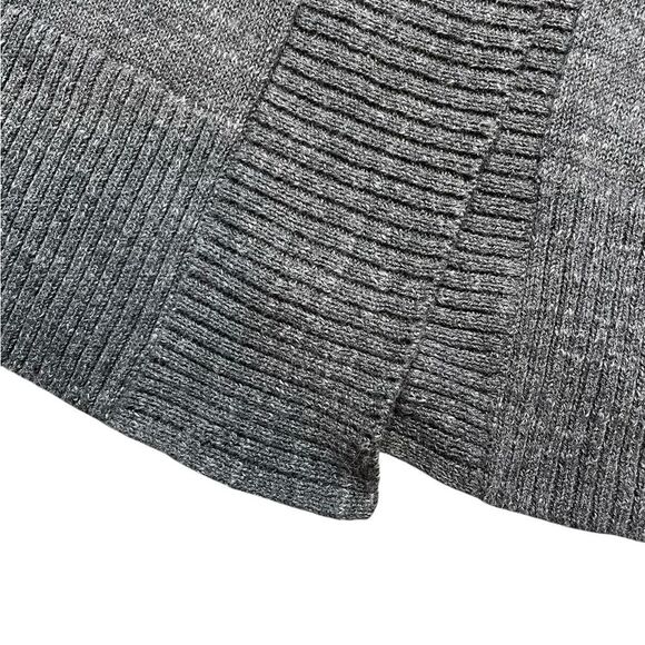 Eileen Fisher Gray Cardigan Sweater Open Front Size Medium - Picture 3 of 6